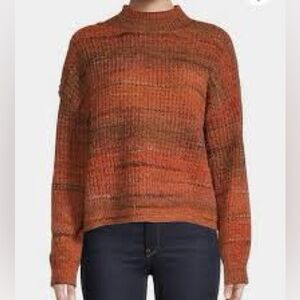 Thursday Friday Multitone Orange Sweater